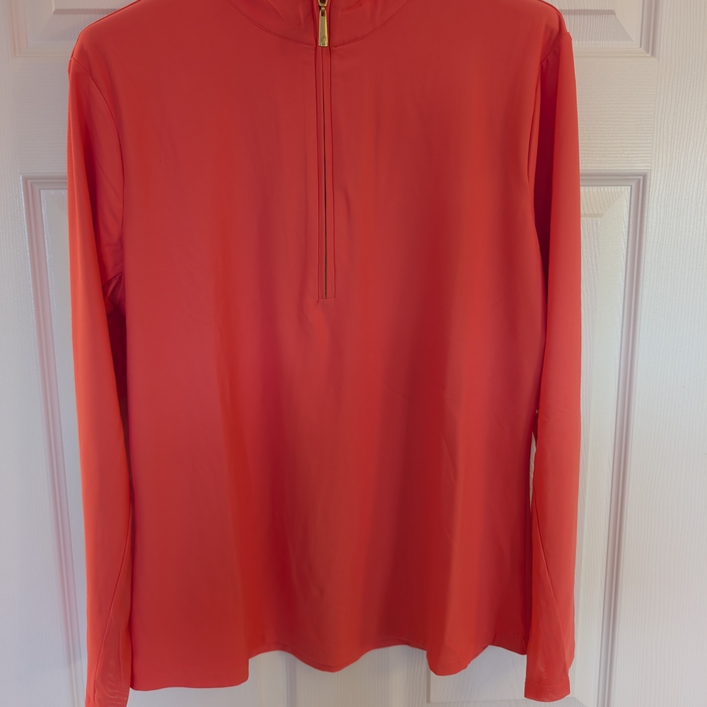 Cabana Life Coral Long Sleeve Top
